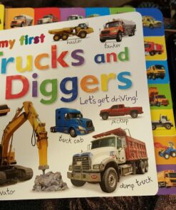 Tabbed Board Books: My First Trucks and Diggers: Let's Get Driving! (My First Tabbed Board Book) 49 81EX5lAQF8L