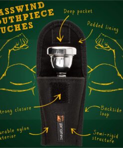 Protec Tuba Mouthpiece Padded Nylon Pouch with Secure Hook and Loop Closure, Model A205 13 81EXF9BYjfL