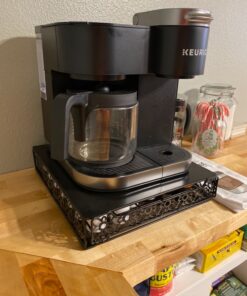 Home-It K Cup Holder for Counter - Storage Drawer for Keurig K-Cup Coffee Pod Organizer - Metal Designed K-Cup Storage, 42 Pod Capacity Compact Under Coffee Pot 40 81EXOf jMVL