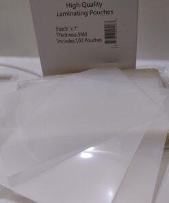 TYH Supplies 100 Pack 5x7 Inch Thermal Laminating Sheets | 5 Mil Hot Glossy Recipe Card Photo Size Laminating Pouches | Heavy Duty Lamination Pockets with Round Corners 23 81EXdiVppTL