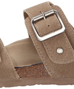 Madden Girl Women's Brando Slide-On Sandal 6 Taupe Fabric 16 81EXyWbtveL