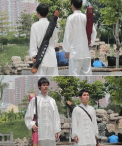 jiaoguo Waterproof Durable Chinese Tai Chi Kung Fu Martial Paulin Sword Shoulder Bag Red 7 81EYaysgOL