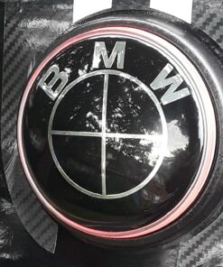 iJDMTOY Compatible With BMW Front Hood or Rear Trunk Lid, Ultra Blue 3.25-Inch 82mm Roundel LED Emblem Background Illumination Lighting Kit 33 81EZXa6GHL