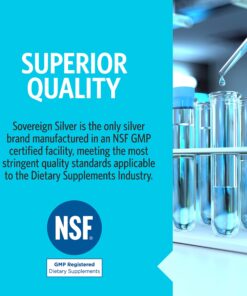 Sovereign Silver Bio-Active Silver Hydrosol for Immune Support - Colloidal Silver Liquid -10 ppm, 32oz (946mL) - Economy Size 32 Fl Oz (Pack of 1) Standard Packaging 24 81EZcjM6OmL