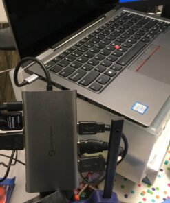 USB C Hub, UtechSmart Triple Display USB C Laptop Docking Station, 11 in 1 USB C Dock with Dual HDMI, VGA, PD3.0, SD TF Card Slot, 4 USB Ports Dual Monitor Adapter Compatible for MacBook and Windows Grey 63 81EfHv1mXL