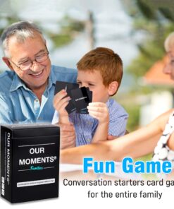 OUR MOMENTS Families: 100 Conversation Starter Cards for Families and Kids - Relationship Building - Car Travel, Road Trip & Card Game for Healthy Loving Family - Questions for Family Activities 32 81EfVffyxUL