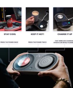 Nomodo Trio Wireless Qi-Certified Fast Charger with Mug Warmer/Drink Cooler Nomodo Trio 30 81EgxKoQbuL