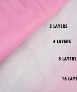 Craft And Party, Light Pink Fabric Tulle Roll 54 Inch by 40 Yards (120 ft) Fabric Tulle Bolt for DIY Tutu Skirt, Wedding and Decoration (Light Pink) 54" x 40 yards 21 81EhxLSAfmL