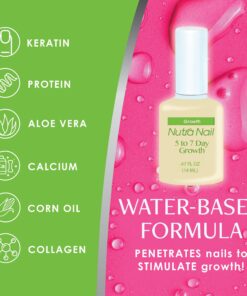 Nutra Nail 5 to 7 Day Growth Treatment - Fast Keratin Nail Hardener & Nail Strengthener for Thin Nails, Brittle & Damaged (0.47 Fl Oz) 0.50 Fl Oz (Pack of 1) 26 81EjMBPCZVL 2
