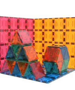 Alternative view of Mag-Genius Magnet Tiles Super Big Magnet Toy Building Toy Board Size of 16 Magnet Tiles 3 Stabilizer 12" X 12" Magnet Plates Compaible with Any Other Brand