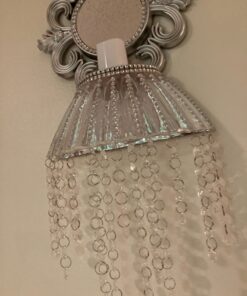 Crystal Acrylic Gems Bead Garland Strands, KinHom 16 Feet Hanging Clear 14mm Daimond Beads Chain Garlands for Manzanita Tree Centerpiece, Chandelier Bead Lamp Chain, Christmas/Wedding Party Decoration Stainless Steel 16 ft, Diameter 14 mm 35 81EmCa9FRgL