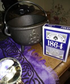 CircuitOffice Cast Iron Cauldron 4 1/2" Diameter Triquetra 26 81EmIILea5L