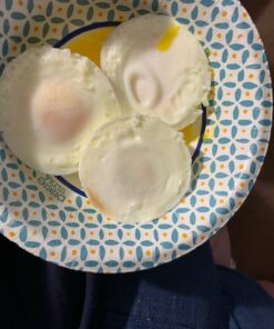 Egg Poacher - Skoo Silicone Egg Poaching Cups + Lids + Ebook - Egg Cooker Set - Perfect Poached Egg Maker - For Stove Top, Microwave and Instant Pot (Green, Red, Yellow, Turquoise, Dark Blue) Green, Red, Yellow, Turquoise, Dark Blue 30 81Eo4uhlvyL