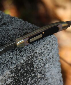 Old Timer 104OT Small Canoe 4.7in Stainless Steel Traditional Folding Pocket Knife with Clip Point and Drop Point Blades, Sawcut Handle, and Convenient Size for EDC, Camping, Hunting, and Outdoors 104OT Small Canoe (Box) 16 81EpG1RdHdL