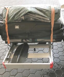 MaxxHaul 70422 48" x 21" Hitch Mount Compact Aluminum Cargo Carrier - 500-lb Load Capacity 44 81EpRClFcgL