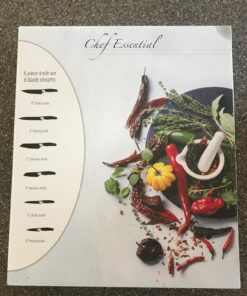 Chef Essential Carbon Steel Culinary Knife Set – 6-Piece Sharp Knife Set – Meat, Veggie, Bread Knife Set – Nonstick Chef Knife Cooking Knives – Professional Sharp Kitchen Knife Set Without Block Solid Black Set 36 81Eq09oENkL