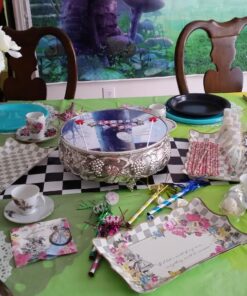 Talking Tables Truly Alice Food Serving Platter 12" x 7.5" a Tea Party Birthday, Multicolor 1 22 81EqwtCTjyL