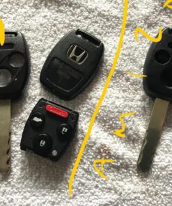 KeylessOption Just the Case Keyless Entry Remote Head Key Combo Fob Shell Black 23 81EsgFvvZZL