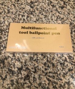 6 in 1 Multitool Pen with Gift Box - Includes 1 Ballpoint Pen, Universal Stylus Pen, Ruler,Flat and Phillips Screwdriver Bit, Level Gauge - The Perfect Multi-Function Gadg (Model B, 1PCS LIGHT YELLOW) Model B 22 81Et5LD8llL