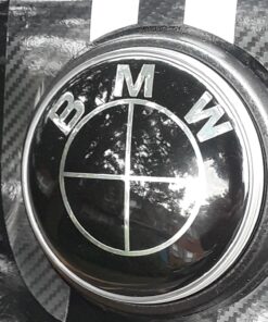 iJDMTOY Compatible With BMW Front Hood or Rear Trunk Lid, Ultra Blue 3.25-Inch 82mm Roundel LED Emblem Background Illumination Lighting Kit 34 81Eten7YxL