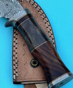 REG-HK-41 Custom Handmade Damascus Steel 10.00 Inches Knife- Colored Camel Bone and Rose Wood Handle 16 81EuzZjT8EL