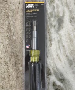 Klein Tools 32500 11-in-1 Screwdriver / Nut Driver Set, 8 Bits (Phillips, Slotted, Torx, Square), 3 Nut Driver Sizes, Cushion Grip Handle Plastic 47 81EvyYOIvEL