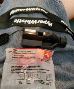HyperWhistle The Original Worlds Loudest Whistle up to 142db Loud, Very Long Range, for Referee, Coaches, Instructors, Sports, Teachers, Life Guard, Self Defense, Survival, Emergency uses black 56 81Ey gQGs2L