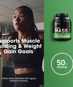 Optimum Nutrition Serious Mass, Weight Gainer Protein Powder, with Added Immune Support, Vanilla, 6 Pound (Packaging May Vary) 6 Pound (Pack of 1) 26 81Eyp53MaoL