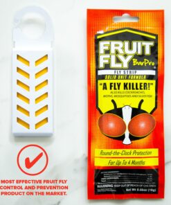 Fruit Fly BarPro – 4 Month Protection Against Flies, Cockroaches & Other Pests. Fly Traps for Indoors/Outdoor. Better Than Mosquito Zapper 1 Pack 17 81Eyz1fRaWL