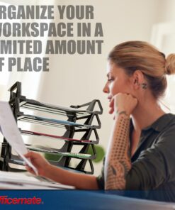 Officemate Recycled Desk Tray, Side Load, 15 1/8 x 8 7/8 x 15, Letter/A4, 6/PK (26212) 24 81F0S8kpvHL