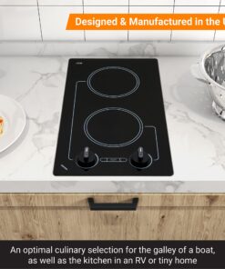 Kenyon B41601 6-1/2-Inch Caribbean 2-Burner Cooktop with Analog Control UL, 120-volt, Black 17 81F0f3VNEpL