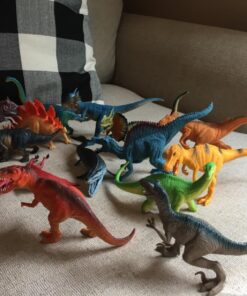 Boley 14 Pk Dinosaur Toys for Kids with Educational Pamphlet - 9" Long Dinosaur Toy Figures for Boys & Girls Ages 3+ 14 Pack + Dino Pamphlet 102 81F0lZBjiGL 1