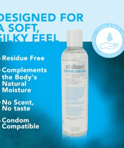 Shibari Personal Lubricant, Water-Based Lube for Women, Men, & Couples, Suitable for Vaginal, Solo or Anal Play, Flavorless and Unscented, 8 fl oz 8 Fl Oz (Pack of 1) 29 81F206LIrRL