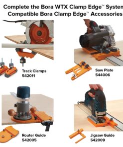 Bora Router Dado Jig, the Woodworking Router Guide That Allows For Precise, Straight Dados, Rabbets, and Mortises | 542005, orange 25 81F2RHJNkmL