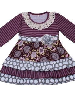 Alternative view of Yawoo Haan Kids Winter Long Sleeve Pants Outfit Clothes 7/8 Purple