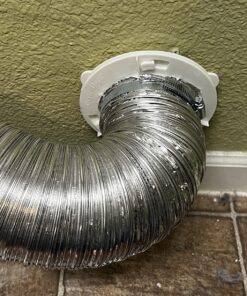 Dryer Dock The Original Dryer Vent Quick Release - Two-Piece Dryer Hose Quick-Connect, Twist & Lock Tight, Fits 4 Inch Tubes,White 44 81F4tSW2fPL
