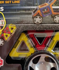 Magformers XL Cruisers Set (32-pieces) Magnetic Building Blocks, Educational Magnetic Tiles Kit , Magnetic Construction STEM Toy Set includes wheels Building Set 23 81F5PYBLx1L