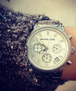 Michael Kors Women's Ritz Silver-Tone Watch MK5020 36 81F6ED5xwPL