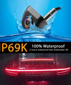 Alternative view of NATIKA Backup/Front View Camera,IP69K Waterproof Great Night Vision HD and Super Wide Angle Metal OEM Style Reverse Rear View Backup Camera for Cars Pickup Trucks SUVs RVs Vans (Black) Black