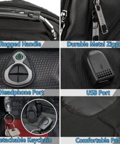 YOREPEK Travel Backpack, Extra Large 50L Laptop Backpacks for Men Women, Water Resistant College Student Bookbag Airline Approved Business Work Bag with USB Charging Port Fits 17 Inch Computer, Blue 41 81F6Sc3DEWL