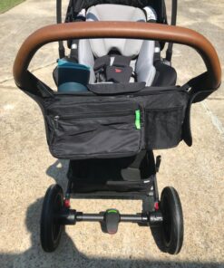 Ethan & Emma Universal Stroller Organizer - Elevate Your Experience w/Insulated Cup Holders, Diaper Storage, Secure Straps, Detachable Bag, Pockets for Phone, Keys, Toys. Smart Parenting Black 71 81F7Vjifs6L