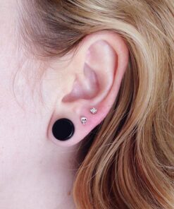 Rhodium Plated Sterling Silver Womans Tiny Skull Stud Earrings Rhodium Plated 38 81F84jMQIDL