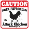 Caution Attack Chicken Sign 48 81F8HST8kpL