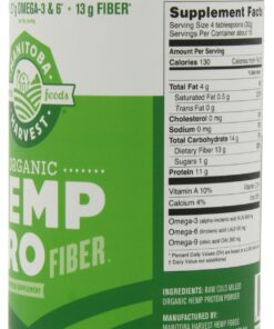 Manitoba Harvest HEMP PRO FIBER, 16 Ounce Tubs (Pack of 2) 10 81FBZcVe3 L