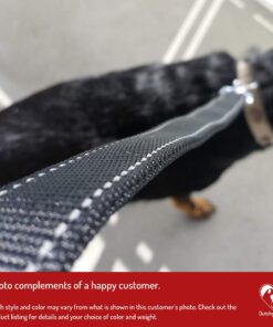 Dutchy Brand Pets Lovers Club Durable Dog Seatbelt - Heavy Duty Strap, Reflective Lines, 2 Adjustable Sizes (15-25in or 22-37in) Fits Small, Medium, Large, Extra Large Dogs Red with Reflective Stripes 19 81FCBQWHhnL