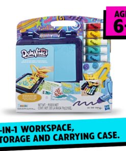Alternative view of Play-Doh DohVinci On the Go Art Studio Art Case for Kids and Tweens with 5 Non-Toxic Colors