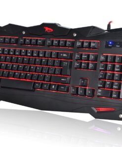 iMicro COBRA 110-Key LED Backlit USB Gaming Keyboard (IM-KBCOBV8) 16 81FChwxNZAL