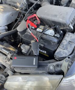 GOOLOO Jump Starter 2000A Peak Car Jumper Starter 12V SuperSafe Lithium Jump Box, Battery Booster Pack, Portable Car Battery Charger, and Jumper Cables for Up to 8.0L Gas or 6.0L Diesel Engine Black 37 81FEEPSb8L