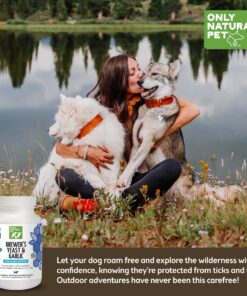 Only Natural Pet Brewer's Yeast & Garlic Chewables - All-Natural Flea & Tick Prevention for Dogs - Fortified with B Vitamins - Promotes Healthy Skin & Coat - 300 Count Tablet (Single) 1 Bottle 14 81FGe1nKUcL