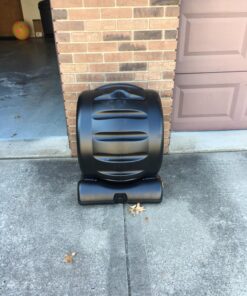 The Most Beautiful Composter in The World in Black, Made in America, Food Safe, BPA and Rust Free, No Assembly Required, Envirocycle Composting Tumbler Bin and Compost Tea Maker … 35 US Gallon 48 81FHZhGmsL